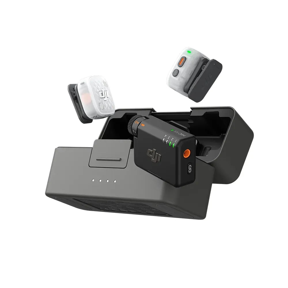 Microfone DJI Mic Mini 2S (2 TX Microfone + 1 RX Receptor + 1 Case de carregamento) BR DJI153