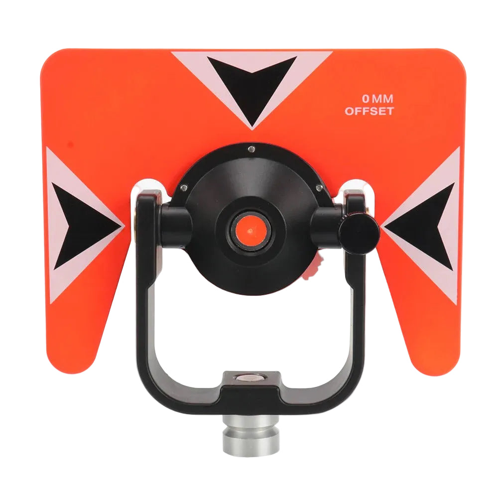 Conjunto de Prisma para Topografia Carcaça Vermelha, Alvo Laranja, Precisão 10", Bolsa Soft