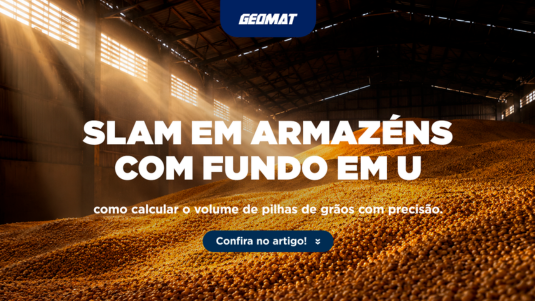 SLAM em armazéns com fundo em U: como calcular o volume de pilhas de grãos com precisão