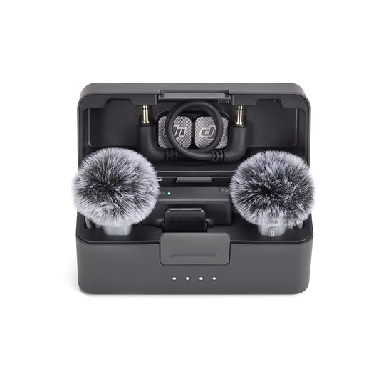 Microfone DJI Mic Mini 2 (2 TX Microfone + 1 RX Receptor + 1 Case de carregamento) BR   DJI143