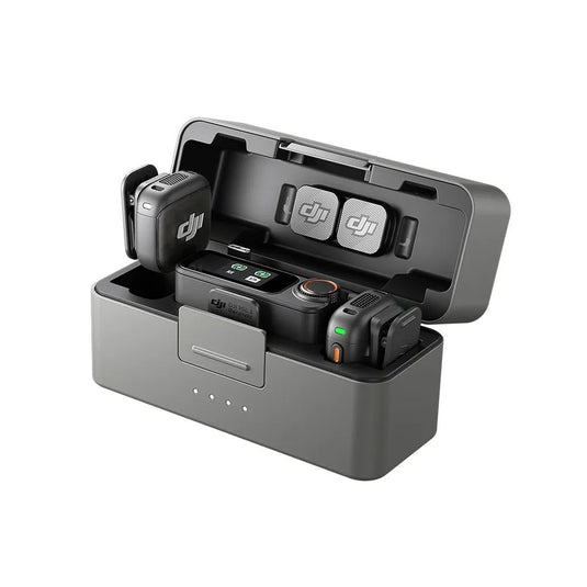 Microfone DJI Mic 3 (2 TX Microfone + 1 RX Receptor + 1 Case de carregamento) DJI138