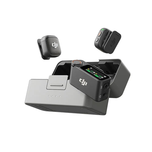 Microfone DJI Mic 3 (2 TX Microfone + 1 RX Receptor + 1 Case de carregamento) DJI138