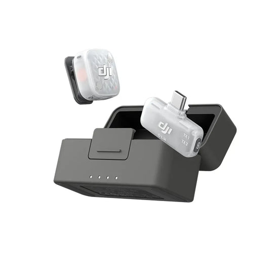 Microfone DJI Mic Mini 2S (1 TX Microfone + 1 RX Receptor para smartphones + 1 Case de carregamento) BR DJI152
