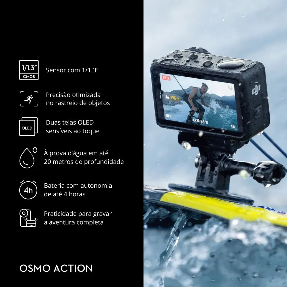 Câmera de Ação DJI Osmo Action 5 Pro Adventure Combo BR DJI213